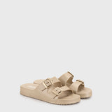 Sandalias Habana Metalico Platino S10327