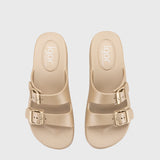 Sandalias Habana Metalico Platino S10327