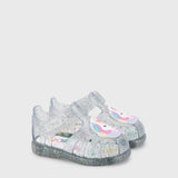 Sandalias Tobby Unicornio Transparente Glitter S10341