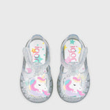 Sandalias Tobby Unicornio Transparente Glitter S10341