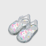 Sandalias Tobby Unicornio Transparente Glitter S10341