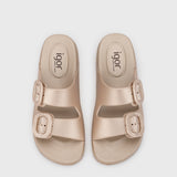 Sandalias Habana Metal Platino S10345