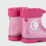 Bota de agua Bimbi Unicornio Glitter Fucsia W10339