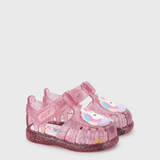 Sandalias Tobby Unicornio Transparente Fucsia Glitter  S10341